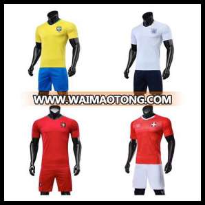 2018 world cup jersey customized national team soccer jersey football set